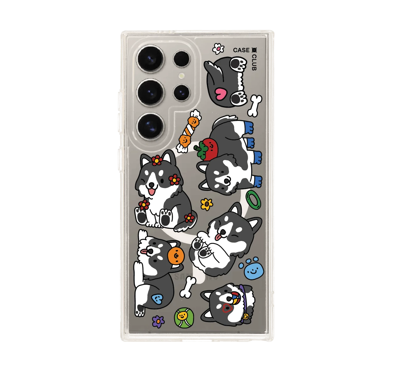 เคสใส samsung s24 ultra magsafe น้องฮัสกี้จอมป่วนตัวจิ๋ว